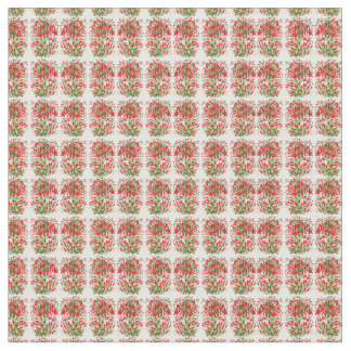 firecracker plant print fabric