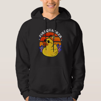 Firecracker Rubber Duck 4th Of July Patriotic Fire Hoodie