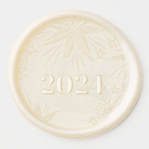 firecracker star new year holiday wax seal sticker