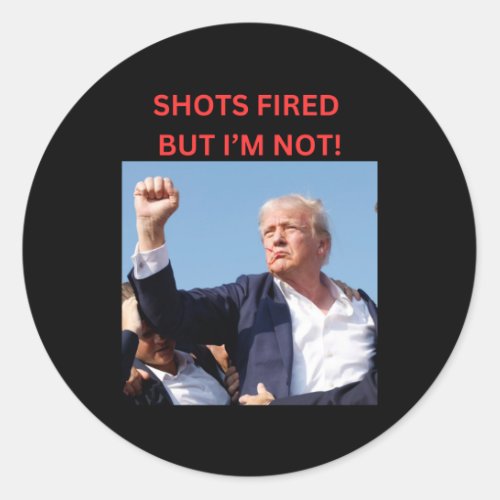 Fired President Trump  Classic Round Sticker