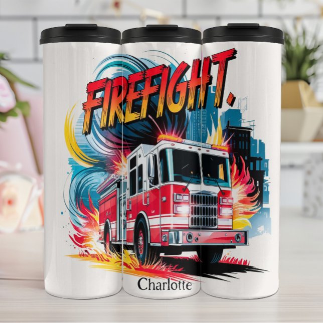 Firefight! Watercolor Art Thermal Tumbler (Creator Uploaded)