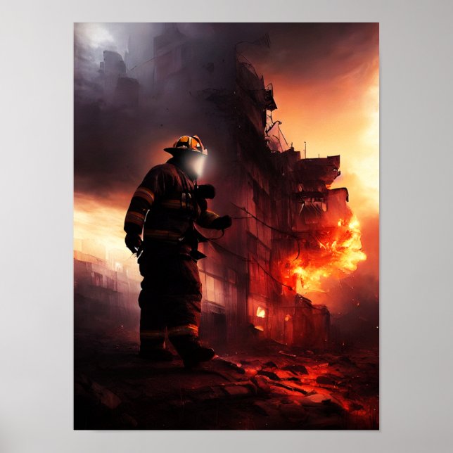 Firefighter 3 12x16 (Matte) Poster (Front)