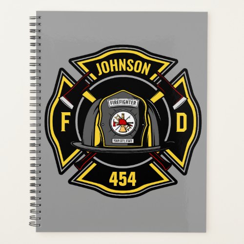 Firefighter ADD NAME Fire Department Rescue Team Planner