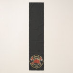 Firefighter ADD NAME Fire Station Department Badge Scarf<br><div class="desc">Firefighter NAME Fireman Fire Department - Emblem with Red Helmet and Axe. Customize with your Name,  Station/Dept Number and location.</div>