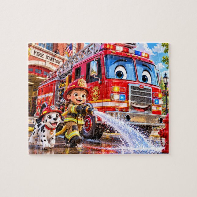 Firefighter Adventure Jigsaw Puzzle (Horizontal)