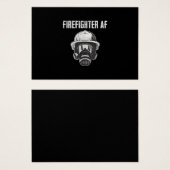 Firefighter AF | Gas Mask | Funny Firefighter (Front & Back)