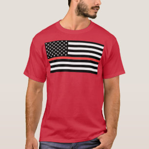 Firefighter American Flag  T-Shirt