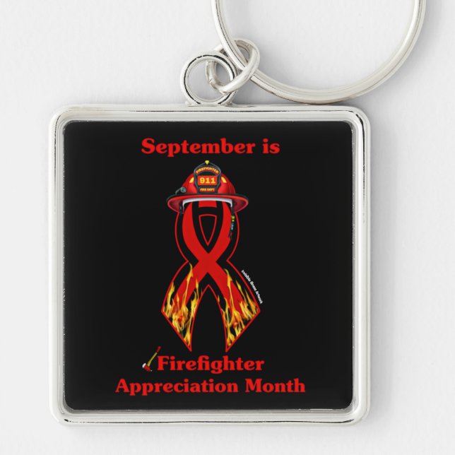 Firefighter Appreciation Month Keychain (Front)