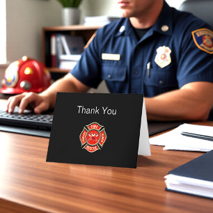 Firefighter Appreciation Thank You Cards