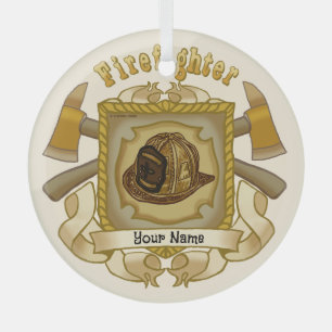 FireFighter Ax Shield ornament