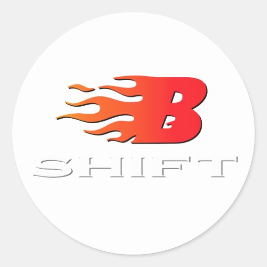 Firefighter B Shift Classic Round Sticker | Zazzle.com