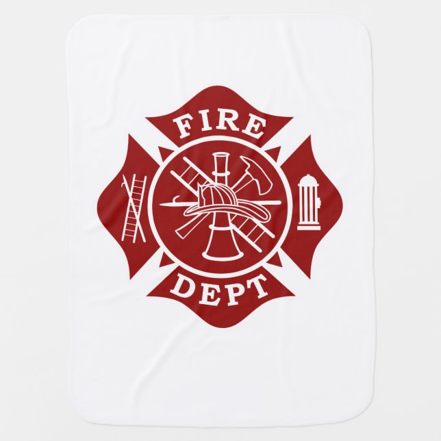 Firefighter Baby Blanket (Front)