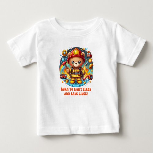 Firefighter baby clothes for boysgirls gifts baby T_Shirt
