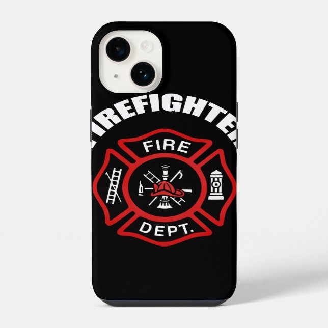 Firefighter Badge Iphone Case (Back)