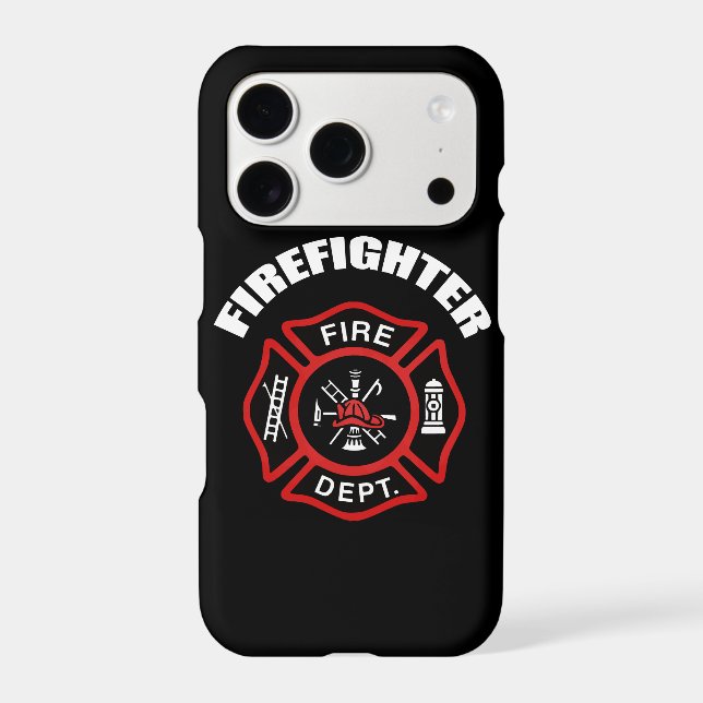Firefighter Badge Iphone Case (Back)
