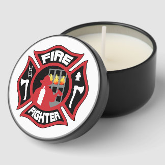 Firefighter Badge Mini Candle Favors