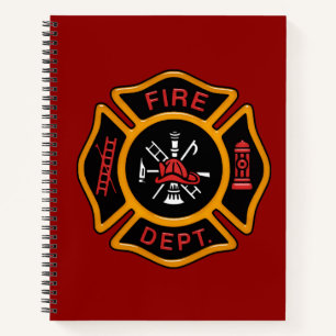 Firefighter Badge Notebook