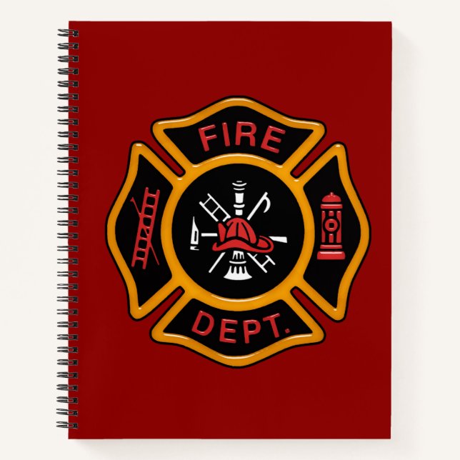 Firefighter Badge Notebook (Front)
