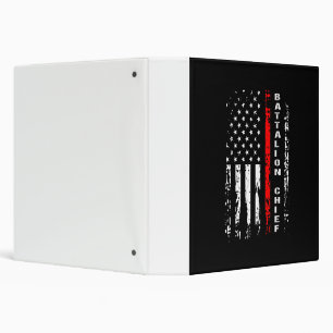 Firefighter Battalion Chief Battalion Chief Gift 3 Ring Binder