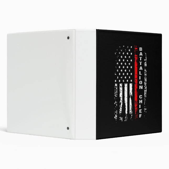 Firefighter Battalion Chief Battalion Chief Gift 3 Ring Binder (Background)