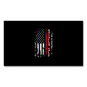 Firefighter Battalion Chief Battalion Chief Gift Business Card Magnet