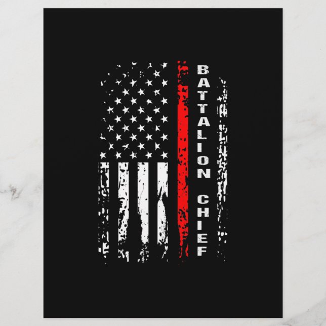 Firefighter Battalion Chief Battalion Chief Gift Letterhead (Front)