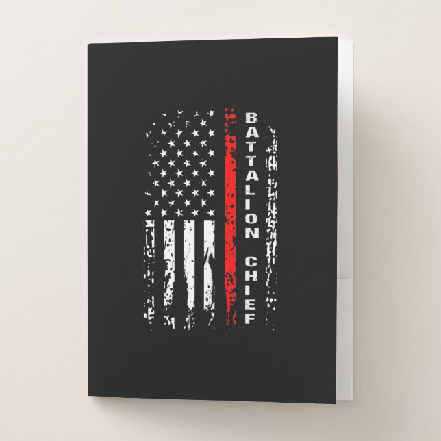 Firefighter Battalion Chief Battalion Chief Gift Pocket Folder (Front)