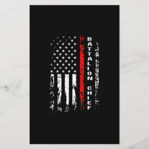 Firefighter Battalion Chief Battalion Chief Gift Stationery