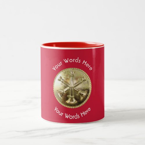 Firefighter Battalion Chief Gold Medallion Two_Tone Coffee Mug