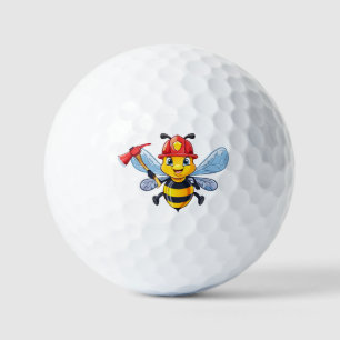 Firefighter bee golf balls