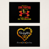 Firefighter - Being A Firefighter Dad (Front & Back)