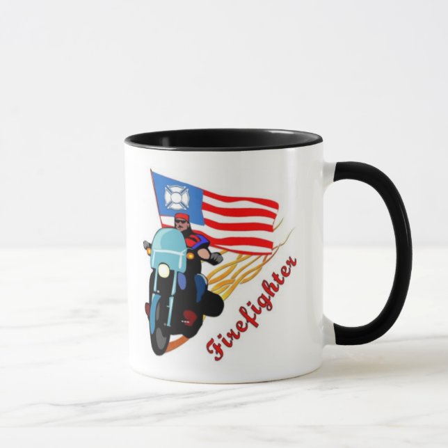 Firefighter Biker Mug (Right)