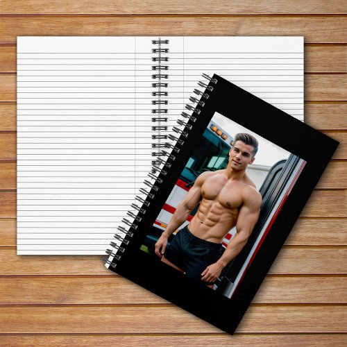 Firefighter Bodybuilder  Notebook