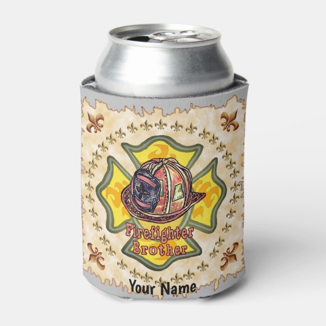 Firefighter brother can cooler (Can Front)