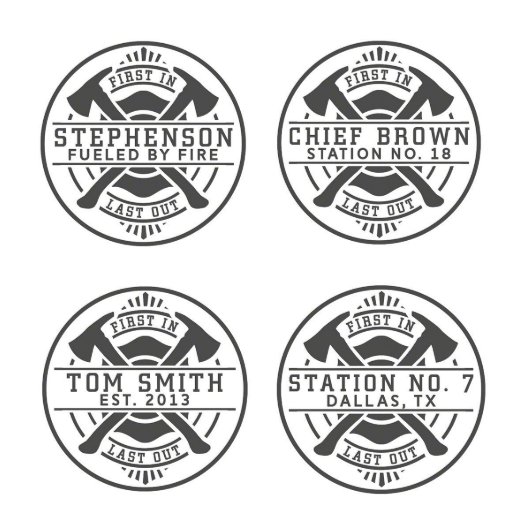 Firefighter Brotherhood Set with Whiskey Glasses (Designs)