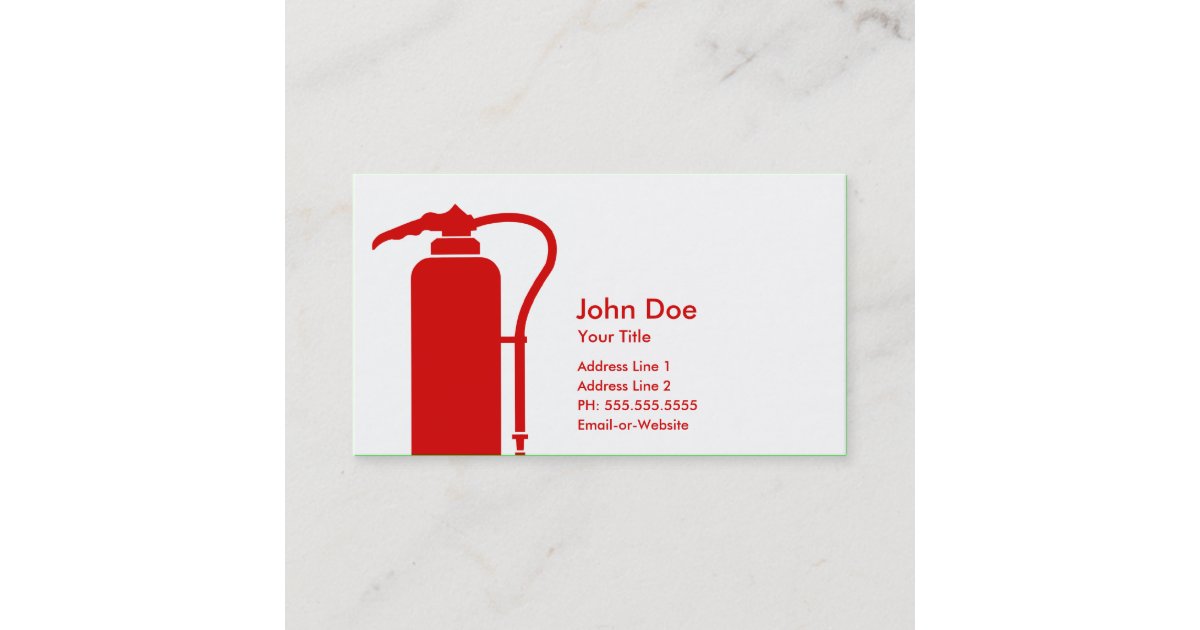 firefighter business card | Zazzle