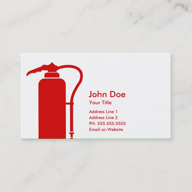 firefighter business card (Front)