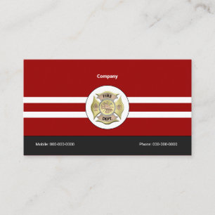 Firefighter Business Card