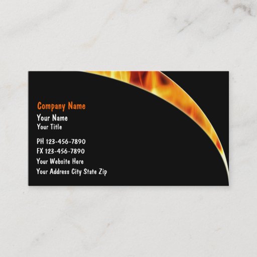 Customizable Firefighter Business Cards