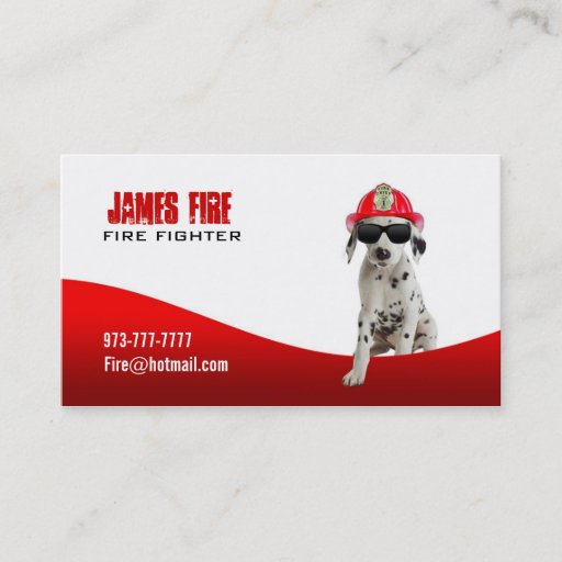 Customizable Firefighter Business cards