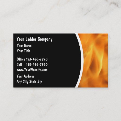 Customizable Firefighter Business Cards