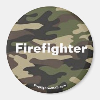 Firefighter camo magnet