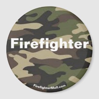 Firefighter camo magnet