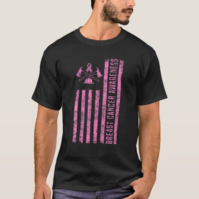 Firefighter Cancer Awareness Month Gift T-Shirt (Front)