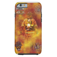 iPod Touch 7 6 Fireman Hard Rubber Case Cover for iPhone 12 Max Mini 11 Pro Max 8 7 6 Plus X Xs Max XR SE Firefighter Fire Rescue dept
