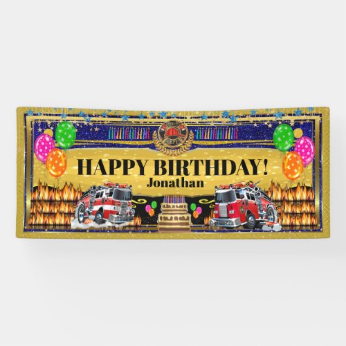 Firefighter Celebration Banner