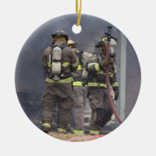 Firefighter Ceramic Ornament