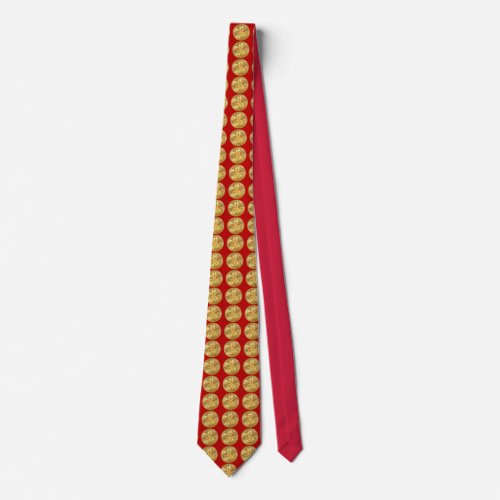 Firefighter Chief 5 Bugle Gold Medallion Tie