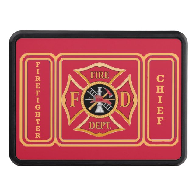 Firefighter Chief Hitch Cover (Front)