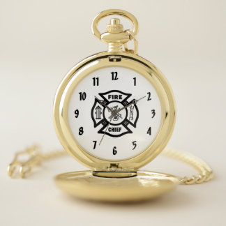 Firefighter Chief Pocket Watch